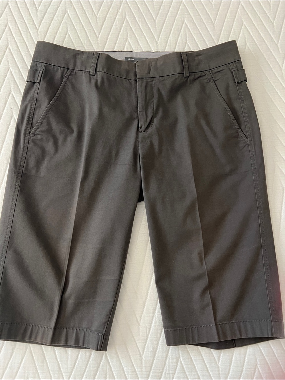 Vince Charcoal Tailored Bermuda Shorts